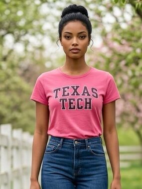 EUC - Woman’s Red Short Sleeve Texas Tech University To/Shirt - Size Medium